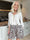 Pams Leo Shorts - Elastiske shorts med leopardprint og gulddetaljer