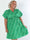 Pams Bloom Short - Feminin plus size klänning med blomstermotiv