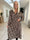 Pams Boho Midi L/S - Elastisk klänning i skrynkelfritt tyg