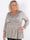 Pams Boho Shirt L/S - Elastisk plus size blus i skrynkelfritt tyg