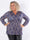Pams Boho Shirt L/S - Elastisk plus size blus i skrynkelfritt tyg