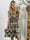 Pams Pattern Short - Kort elastisk klänning i skrynkelfritt material
