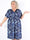 Pams Butterfly Midi S/S - Elastisk plus size-klänning med fjärilsmönster