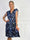 Pams Butterfly Sleeveless Short - Elastisk kjole med sommerfugleprint og smock i livet