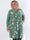 Pams Christmas Short L/S - Elastisk plus size-klänning med jultryck