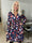 Pams Christmas Short L/S - Elastisk klänning med jultryck