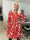 Pams Christmas Short L/S - Elastisk klänning med jultryck