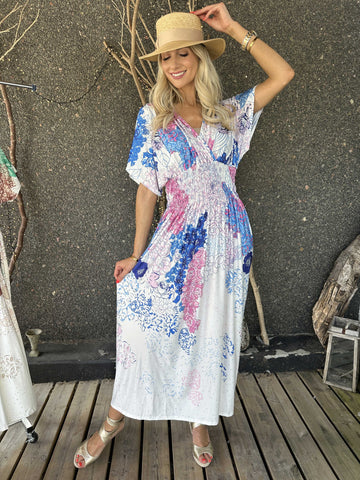 Pams Coachella - Stretchig klänning med färgat mönster
