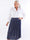 Pams Midi Denim Skirt - Plus size kjol med fickor