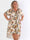 Pams Sweet Flower High-low - Elastisk plus size klänning med blomstermönster