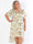 Pams Sweet Flower High-low - Elastisk plus size klänning med blomstermönster