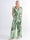 Pams Forest Jumpsuit N/S - Jumpsuit med bladmönster i plusstorlek