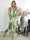 Pams Forest Jumpsuit N/S - Jumpsuit med resår och bladmönster