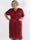 Pams Glitter Midi - Smuk plus size kjole med pailletter og smock i livet