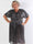 Pams Glitter Midi - Smuk plus size kjole med pailletter og smock i livet