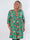 Pams Holiday Short L/S - Elastisk plus size-klänning med julmotiv