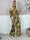 Pams Jumpsuit - Elastisk jumpsuit med bladmönster