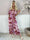 Pams Jumpsuit - Elastisk jumpsuit med bladmönster