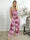 Pams Jumpsuit N/S - Jumpsuit med resår och bladmönster