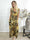 Pams Jumpsuit N/S - Jumpsuit med resår och bladmönster