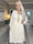 Pams Lace Midi L/S - Klänning i elastisk spets med lång ärm