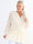 Pams Lace Shirt L/S - Elastisk spetsblus med lång ärm i stora storlekar