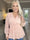 Pams Lace Shirt L/S - Blus med elastisk spets och lång ärm