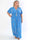 Pams Leaf Crystal - Lång stretch plus size klänning med strassmönster