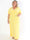 Pams Leaf Crystal - Lång stretch plus size klänning med strassmönster