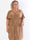 Pams Leaf Crystal Short - Stretch plus size klänning med strassmönster