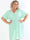 Pams Leaf Crystal Short - Stretch plus size klänning med strassmönster