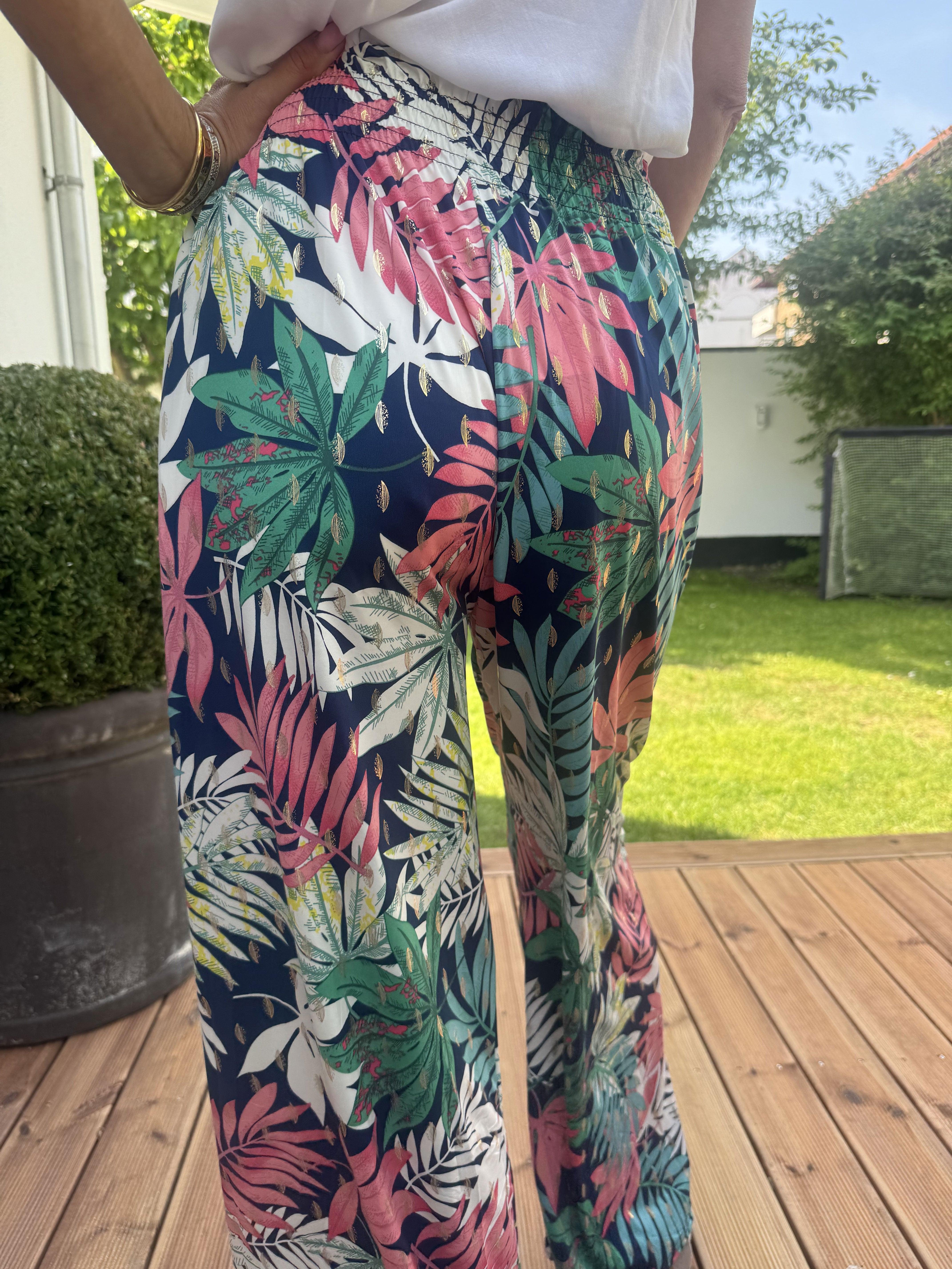 Pams Leaf Pants - Härligt stretchigt tyg som är skrynkelfritt