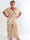 Pams Palm Jumpsuit - Elastisk plus size buksedragt med palmeprint