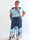 Pams Peony Jumpsuit - Elastisk plus size buksedragt med blomstermotiver