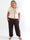 Pams Plain Harem Pants - Elastiske plus size bukser med smock i taljen