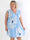 Pams Eden Short - Kort plus size kjole med blomster og guld detaljer
