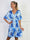 Pams Fleur Short - Elastisk kjole med smock og japansk inspireret gulddetaljer