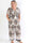 Pams Artsy Jumpsuit - Elastisk plus size mønstret buksedragt med guld dutter