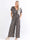 Pams Boho Jumpsuit O/B - Mönstrad elastisk jumpsuit i plusstorlek