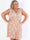 Pams Boho Short - Kort elastisk plus size-klänning i skrynkelfritt tyg