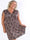 Pams Boho Short - Kort elastisk plus size-klänning i skrynkelfritt tyg