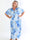 Pams Fleur - Plus size elastisk kjole med smock og japansk inspireret gulddetaljer