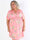 Pams Fly Short - Elastisk plus size-klänning med blommor och fåglar