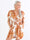 Pams Leaf Playsuit - Elastisk playsuit i plusstorlek med bladmönster