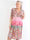 Pams Paisley short S/S - Mönstrad elastisk plus size-klänning med smock