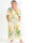Pams Print Jumpsuit - Stretchig mönstrad plus size jumpsuit med guldfärgat damm