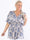 Pams Royal Shirt - Söt plus size-tunika i fint tryck med smock