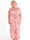 Pams Small Rose - Plus size-klänning med blommigt tryck och gulddetaljer