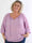 Philippa Shirt - Sød plisseret plus size tunika i semi-transparent chiffon