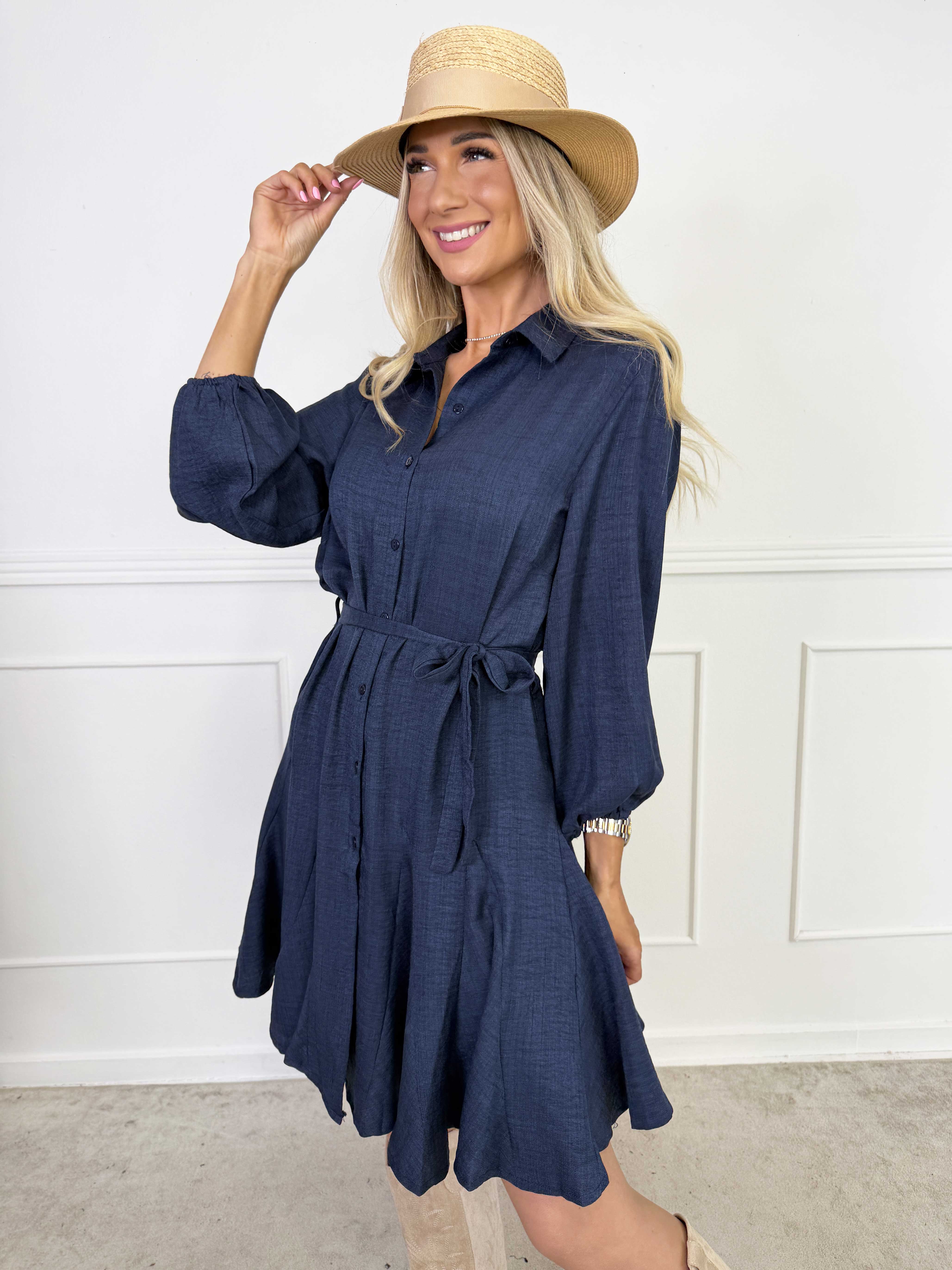 Pil - Söt skjortklänning med volangkant